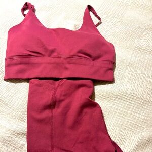 Marika activewear bra and short set